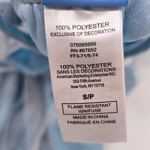 Disney Frozen Elsa Sparkle Snowflake Nightgown Pajamas Size Small (6/6X) - Picture 4 of 4